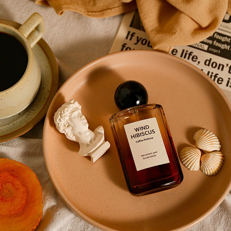Wind hibiscus perfume coffee time women's perfume woody sandalwood long-lasting light fragrance niche style girls perfume