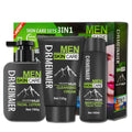 men's skincare set: cleansing, hydrating, moisturizing, and brightening 4-piece kit