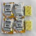 export bagged 90% aha gold soap, vitamin aec, for a radiant and clear complexion, cleansing and rejuvenating soap, 80g