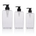 Thick wall lotion square high transparent 200ml300/500ml bottle plastic bottle pet shower gel shampoo body