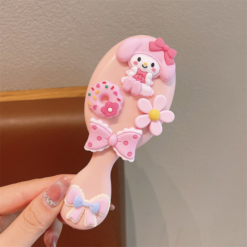 Purple hair clips - 50 piece set: cute hair clips, sweet & girly bang clips, japanese style cartoon hair accessories