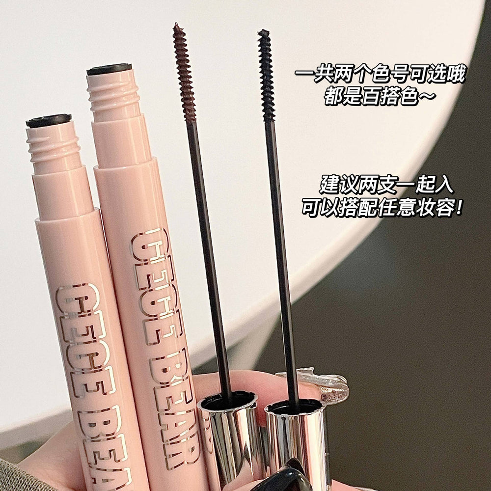 Gege bear gege bear slim curl mascara small brush head thick and long-lasting hair-styling waterproof non-smudged