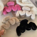 Brown color stuffed gripper large hair hair clip female back of head eleganceelegantnew arrival shark clip headwear
