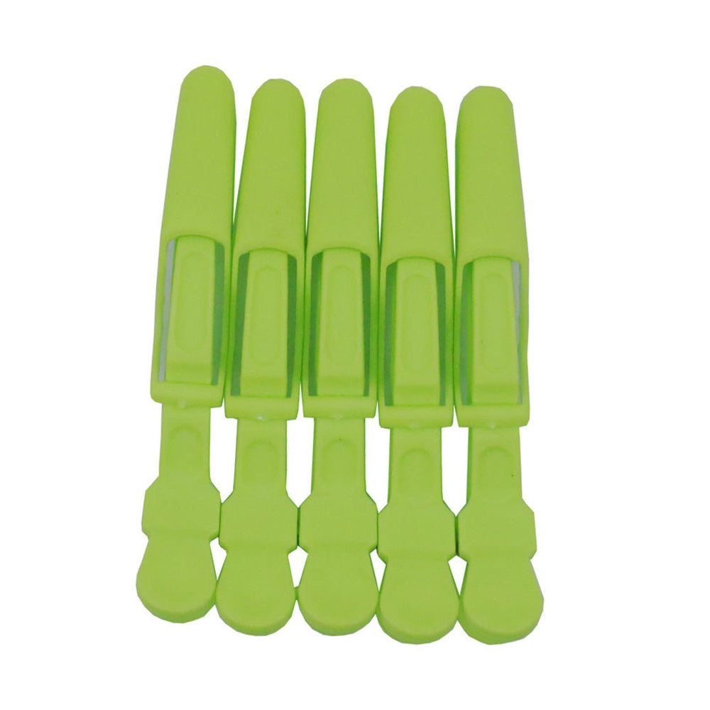 plastic alligator clip duckbill partition clip hair clip hair dyeing tool hairdressing supplies multi-color wholesale 5-pack