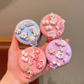 Foldable air cushion comb pony massage comb air cushion comb mini portable small comb round mirror comb portable comb
