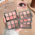 Gege bear pink cherry fantasy six-color eye shadow palette pearlescent matte daily earth color eye shadow blush all-in-one palette