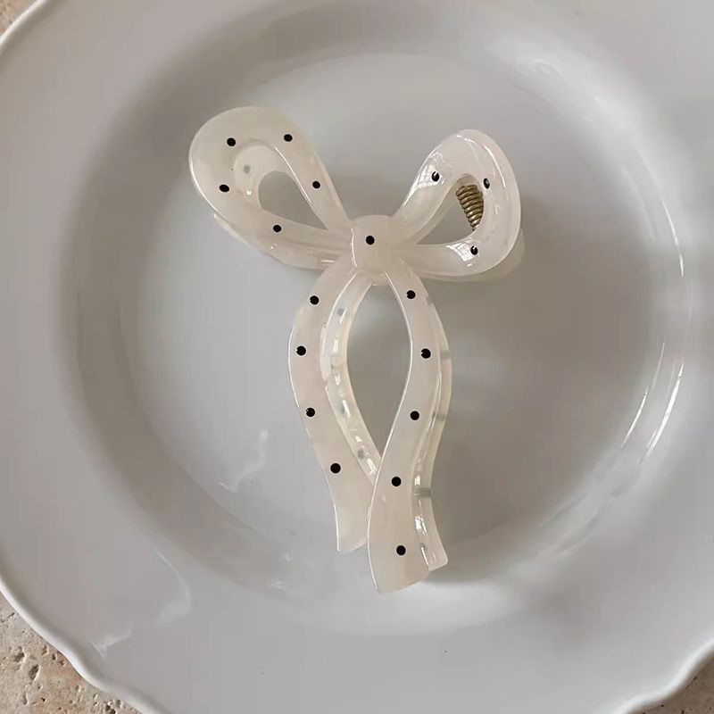 Japanese stylecute polka dot bow clip multi-hair large hair clip easiest for matchgirl back shark clip hair accessories