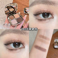 Kakashow light & shadow bear eyeshadow palette - 4 colors: shimmer, fine glitter, matte, waterproof, everyday earth tones