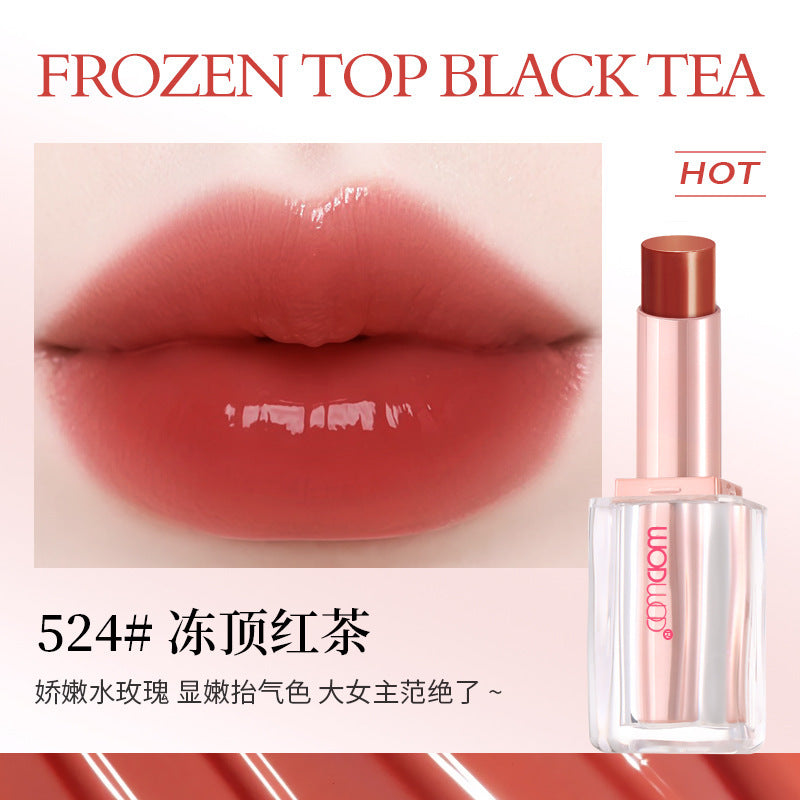 Wodwod crystal jelly mirror lipstick - long-lasting, hydrating, and glossy for a natural, flawless look - perfect for everyday wear and brightening your complexion