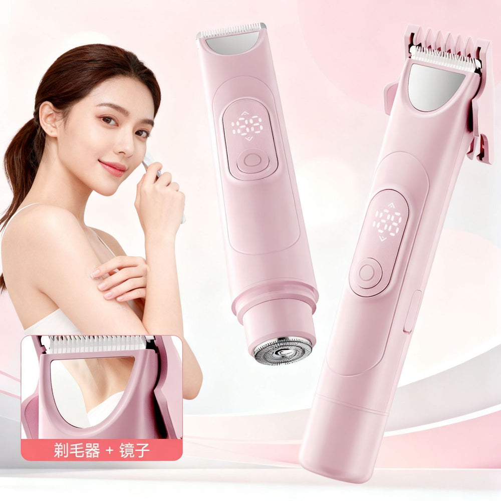 new private area hair removal shaver for men and women, home use digital display electric epilator, 4-in-1 razor