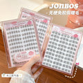 Jonbos glue-free, stemless false eyelashes - natural, double-tipped sunflower style - no glue needed, segmented, realistic faux lashes