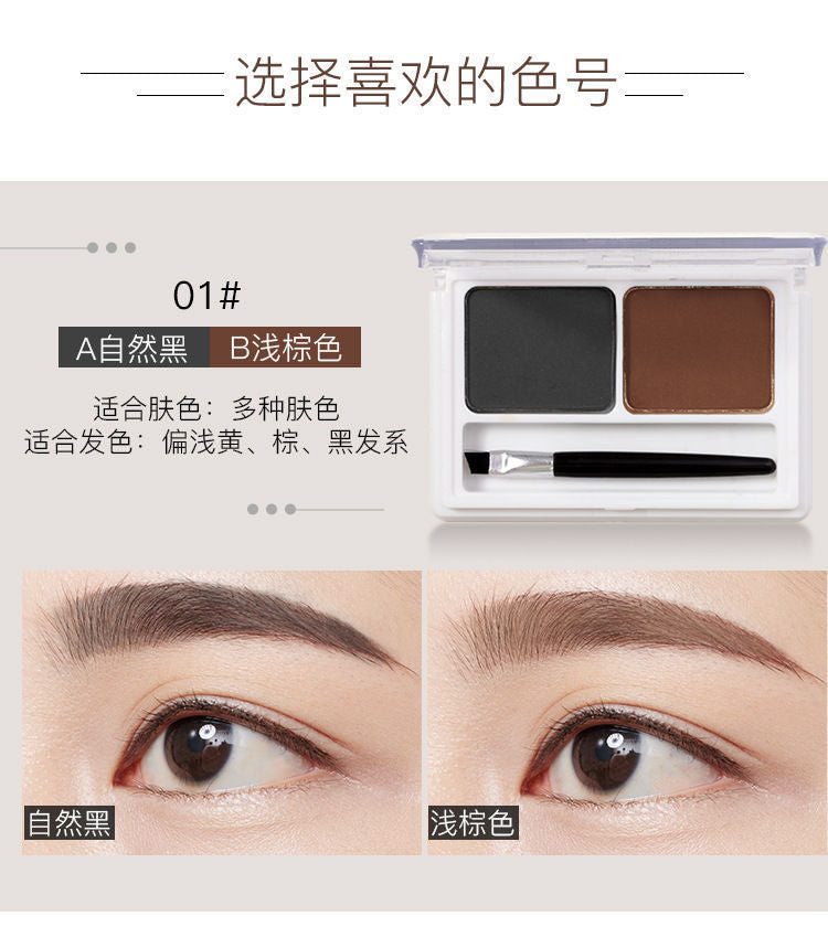 Wholesale maycheer dual-color eyebrow powder - natural, defined, waterproof, sweat-proof, long-lasting, non-fading - 4g