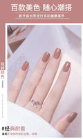 Cool dan new arrival ice transparent nail polish no baking long-lasting quick-drying oily non-tearable jelly transparent nude nail polish