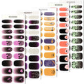Zhengxiang halloween nail art stickers waterproof uv gel stickers fashion cross-border semi-baked nail stickers customized wholesale cute