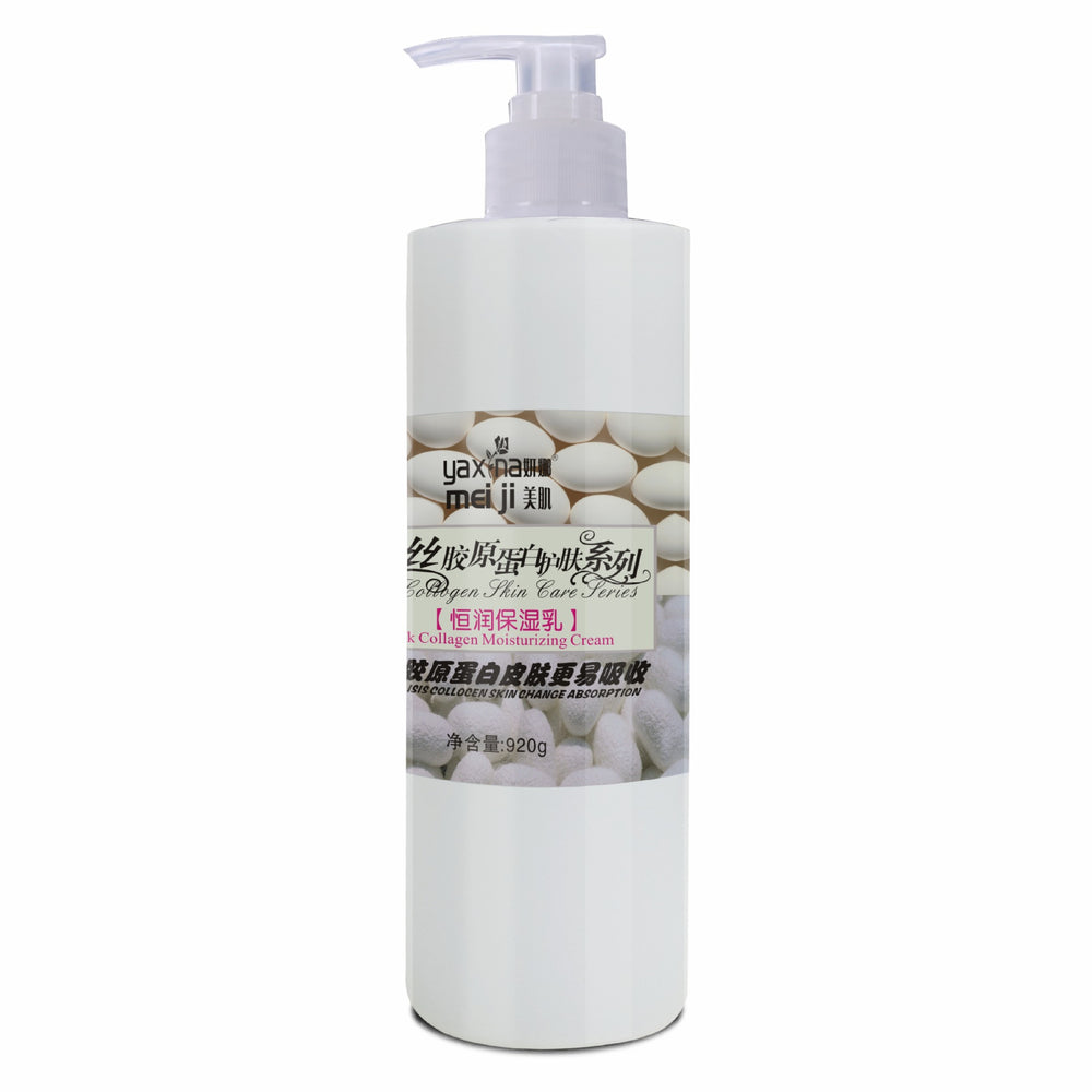 silk collagen skincare set: soothing & repairing cleanser, serum, massage cream - wholesale for beauty salons