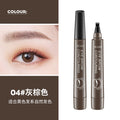 Artificial water eyebrow pencil four-pronged wild long-lasting non-smudged waterproof anti-sweat non-fading natural eyebrows clearly defined