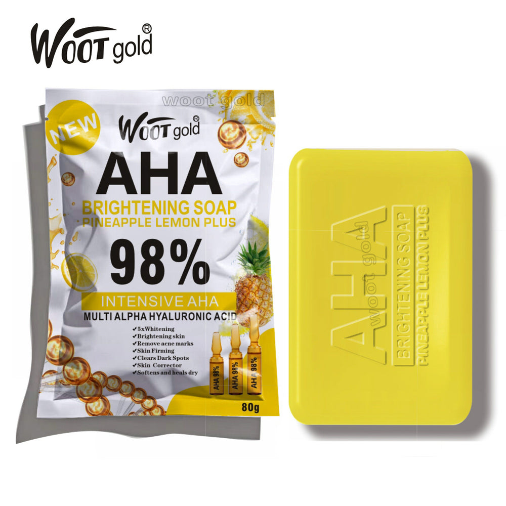 soap bagged soap turmeric aha fruit soap arbutin brightening moisturizing cleansing scrub 80g