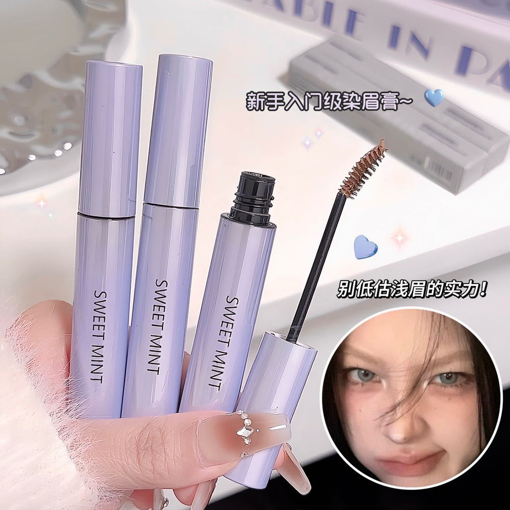 Sweet mint soft mist wavy eyebrow mascara - sculpted, natural, long-lasting, waterproof, smudge-proof, light tones for natural brow definition