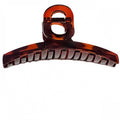 New arrivalfrenchretro pattern plastic resin summer tortoise shell elegantelegance gripper matte black one-word half arc hair gripper
