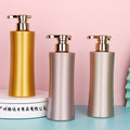 High-end 500ml wash & care travel bottles - flat shoulder pet plastic empty bottles with pump for lotion, shampoo, and body wash