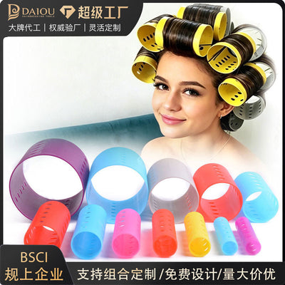 Amazon light tube hair curler multi-size suit hair styling tool plastic curling barrel hair curler wholesale in stock