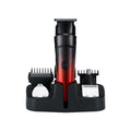 Cordless hair clipper set - rechargeable hair trimmer for home use - diy haircutting kit - electric hair clipper for men - complete barber tool set