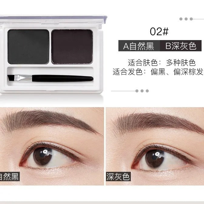 Wholesale maycheer dual-color eyebrow powder - natural, defined, waterproof, sweat-proof, long-lasting, non-fading - 4g