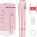 new women's electric double-headed epilator for intimate, underarm, and leg hair removal - body hair shaver