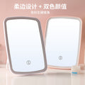 Led makeup mirror with light, storage, and fill light - vanity mirror for dorm, home, desktop, glass, and household use - led mirror