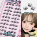 Jonbos self-adhesive glue-free false eyelashes - natural, realistic, and effortless beauty: mermaid snowflower single cluster lashes