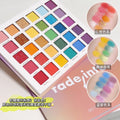 Muge leen dopamine rainbow eyeshadow palette - shimmer, pearl, matte, glitter - perfect for kids' stage makeup