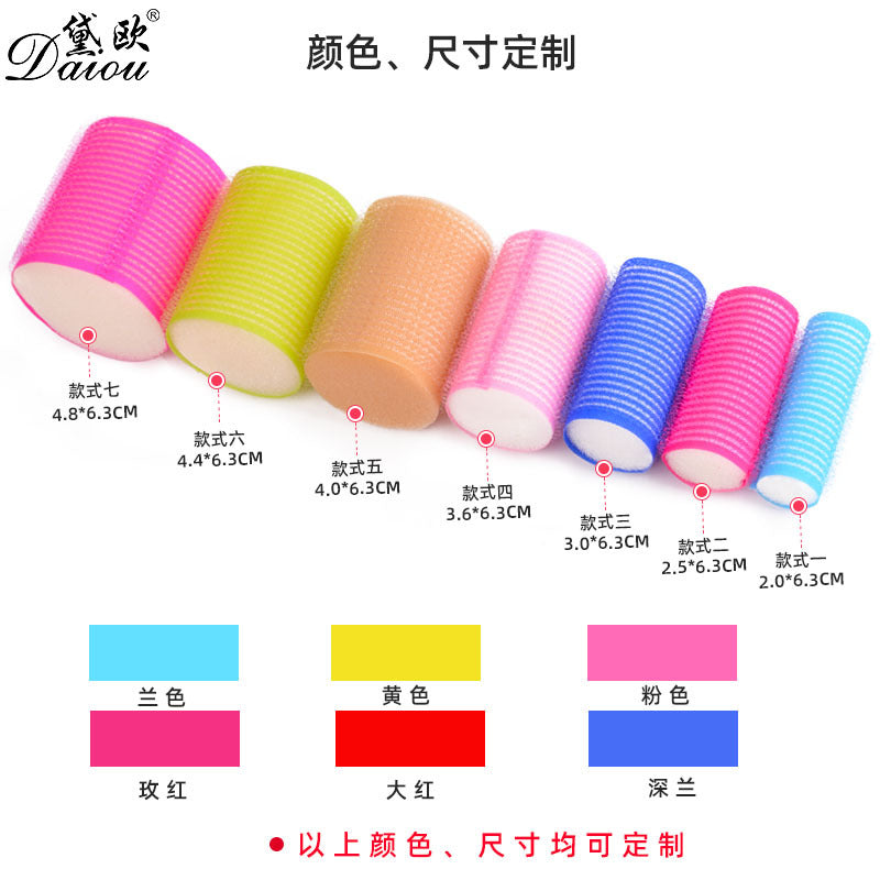 New sponge hair rollers - pear blossom style, multi-color curlers, wavy hair rollers, hair styling tools - oem/odm customization available