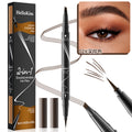 2-in-1 waterproof eyebrow pencil, quick-drying, multi-color, delicate and even, natural color, double-ended eyebrow pencil, no smudge