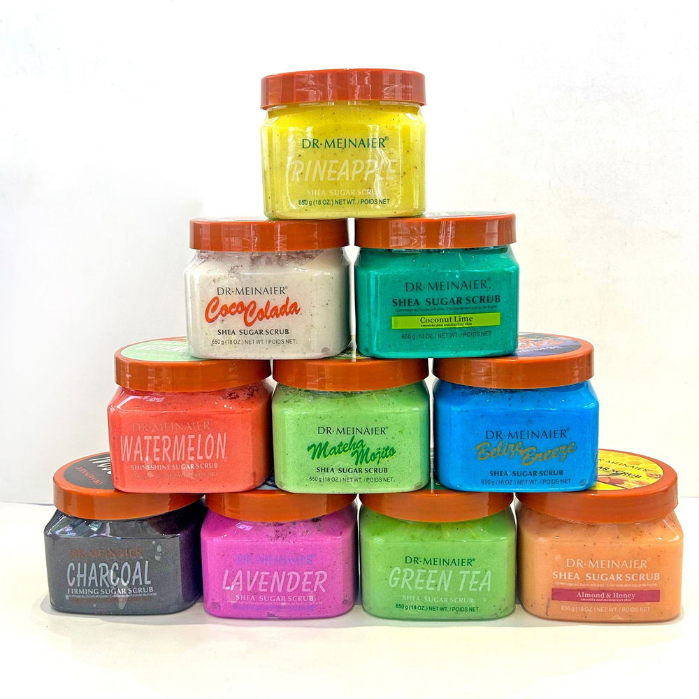 fruit sugar scrub 650g - body scrub, bath salt, exfoliating scrub for keratosis pilaris, cleansing, and long-lasting fragrance