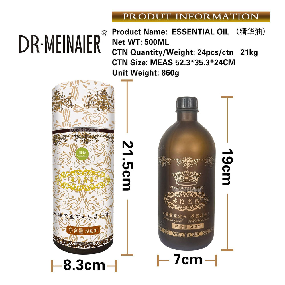 British famous rose essential oil beauty salon line cylinder essential oil compound essential oil 500ml open back massage massage oil