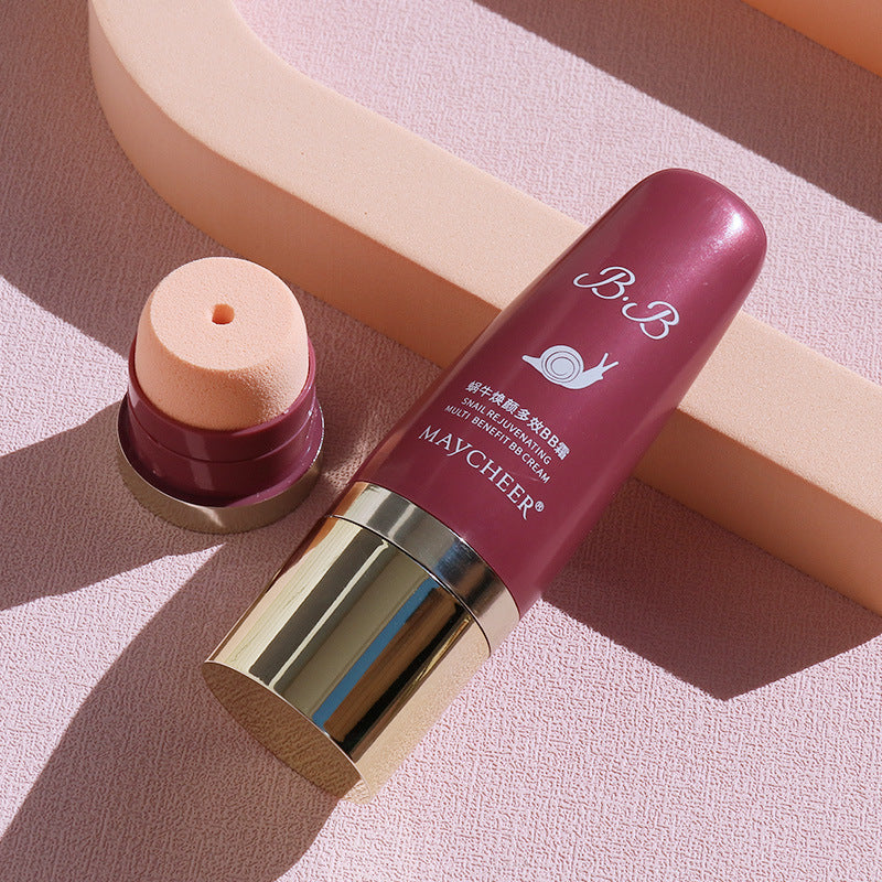 Makeup meixier snail air cushion bb cream oil control concealer moisturizing dry skin brightening skin color long-lasting non-removing makeup foundation