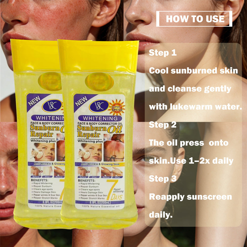 after-sun repair care oil, facial and body dual-purpose deep hydrating moisturizing essence oil 200ml