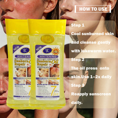 after-sun repair care oil, facial and body dual-purpose deep hydrating moisturizing essence oil 200ml