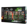 men's skincare set: cleansing, hydrating, moisturizing, and brightening 4-piece kit