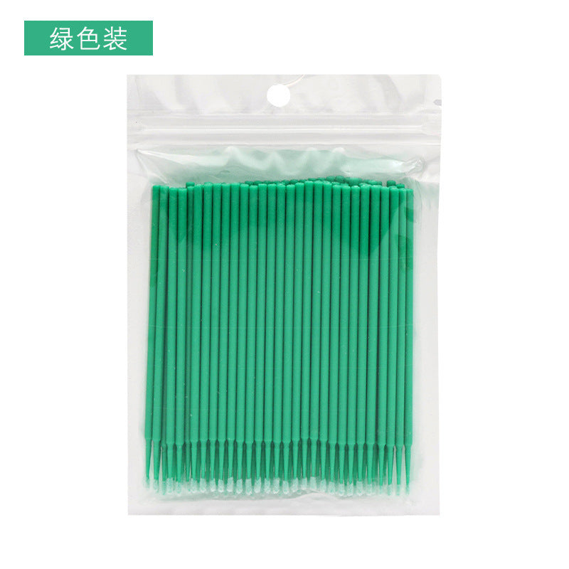 Cleaning swabs for eyelash extensions - quick removal, cleansing eye lashes, fine cotton lash makeup remover tool (specialized)