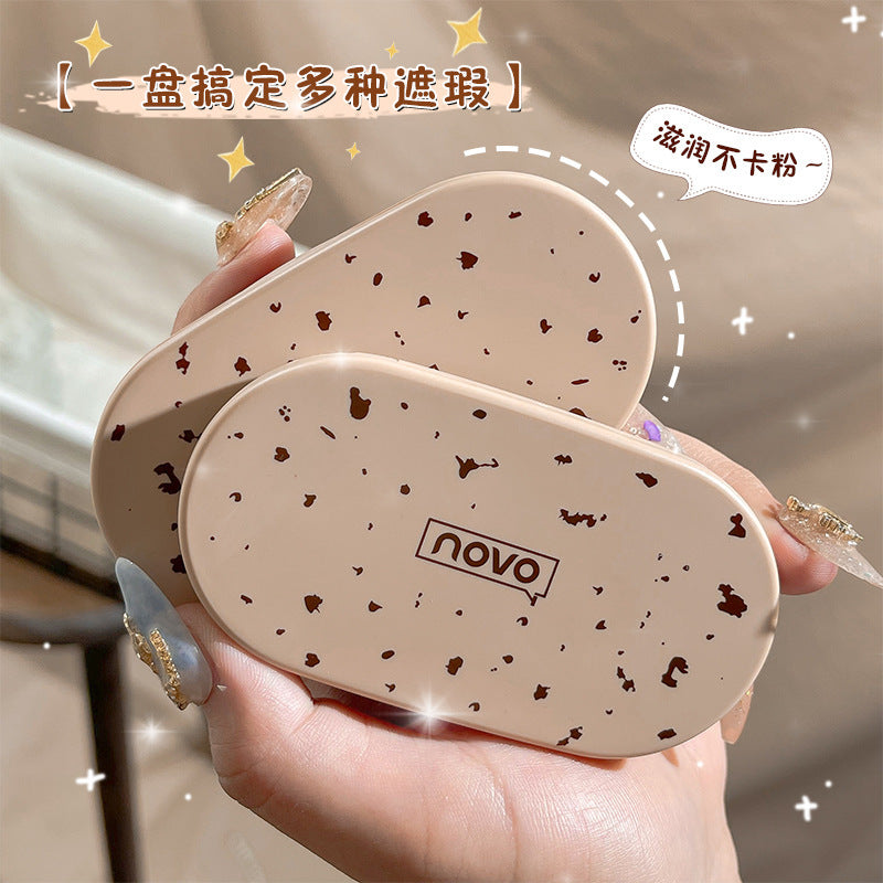 Novo three-color concealer covers spots, acne marks, dark circles, tattoos, long-lasting waterproof, non-removing makeup concealer palette