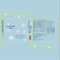 Beauty capel snowflake nine-color eyeshadow palette - shimmering, sparkling, highlighting, under-eye brightening, icy diamond eyeshadow
