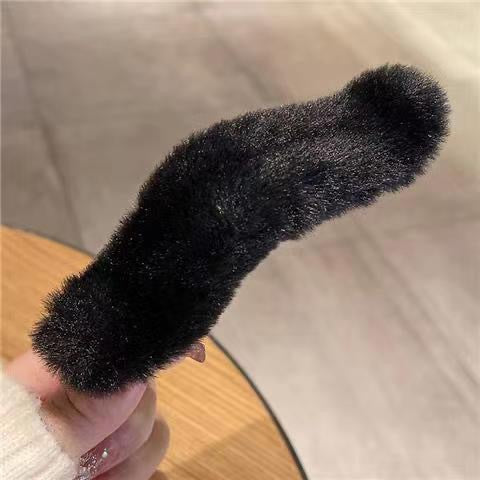 Stuffed gripper female fall and winter large hair clip classy sense ins shark clip hair volume multi-plate hair clip headwear hair accessories