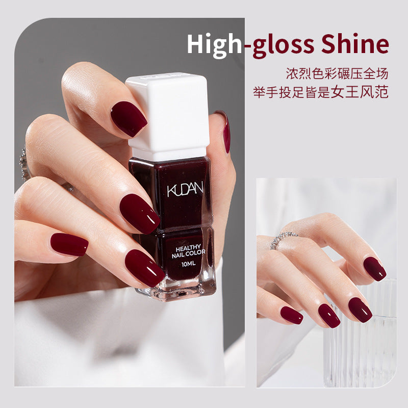 Kudan peel-off water-based nail polish - no bake, long-lasting, quick-drying, 10ml, lightly scented, nail care & protection