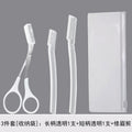 [with storage bag] transparent model, 1 long and short + eyebrow scissors