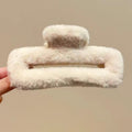 Fall and winterpure color fur gripper stuffed hairpin back of head hair gripper eleganceelegant shark clip cute hairpin headwear