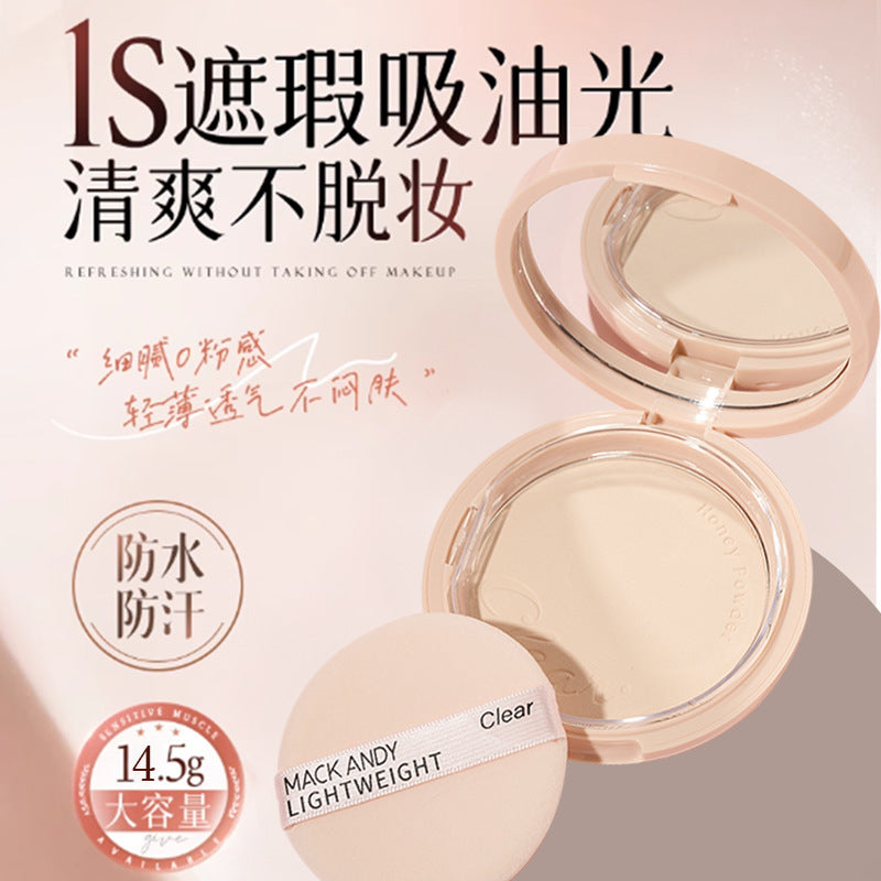 Marco andy velvet mist feather powder cake large capacity long-lasting oil control concealer setting powder no powder no makeup foundation