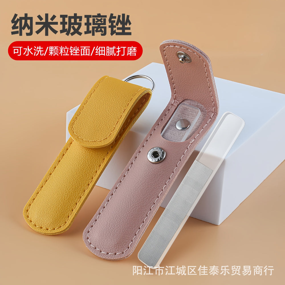Ready-to-ship nano glass nail file - shaping, sanding, polishing strip - double-sided crystal sanding file - nail art tool