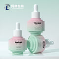 New cosmetic glass bottle packaging material 30ml essential oil glass bottle plastic tip dropper original liquid essence dispensing bottle