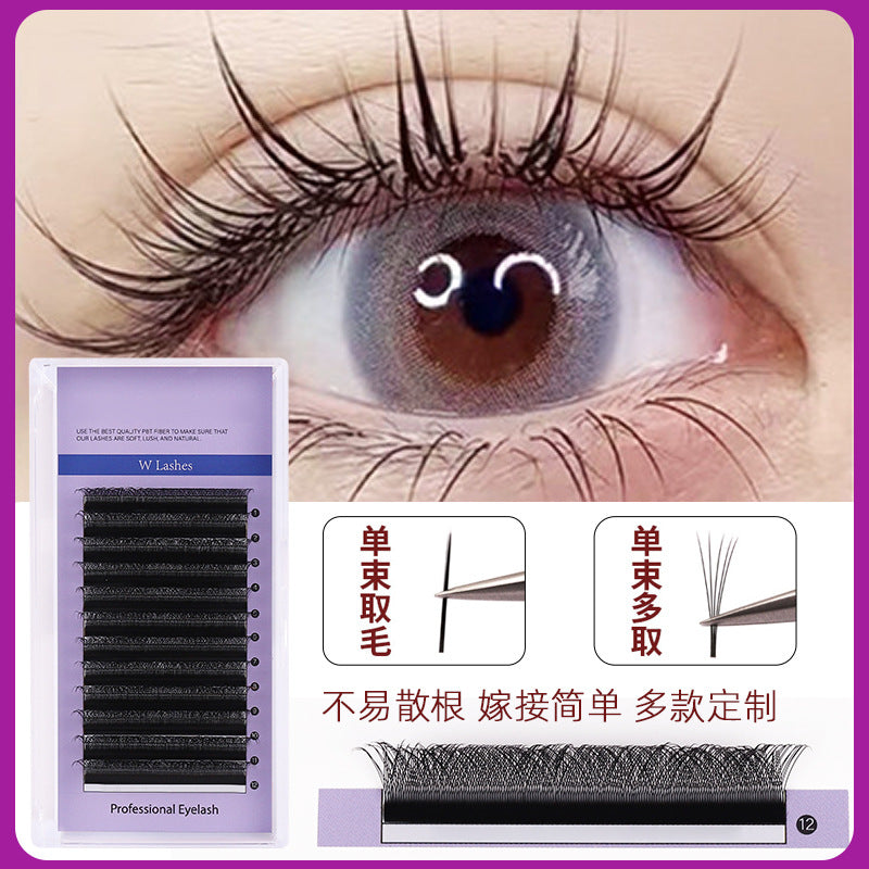 Beauty grafting fake eyelashes nature dense single eyelash implantation multi-color available support personalized eyelash supply
